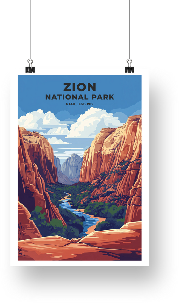 Zion National Park Poster - poster