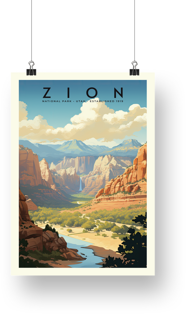 Zion National Park Poster - poster