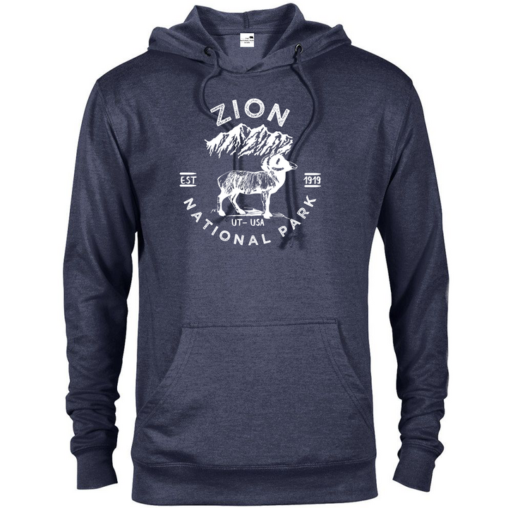 Zion National Park Unisex Hoodie - S / Denim Heather - hoodie