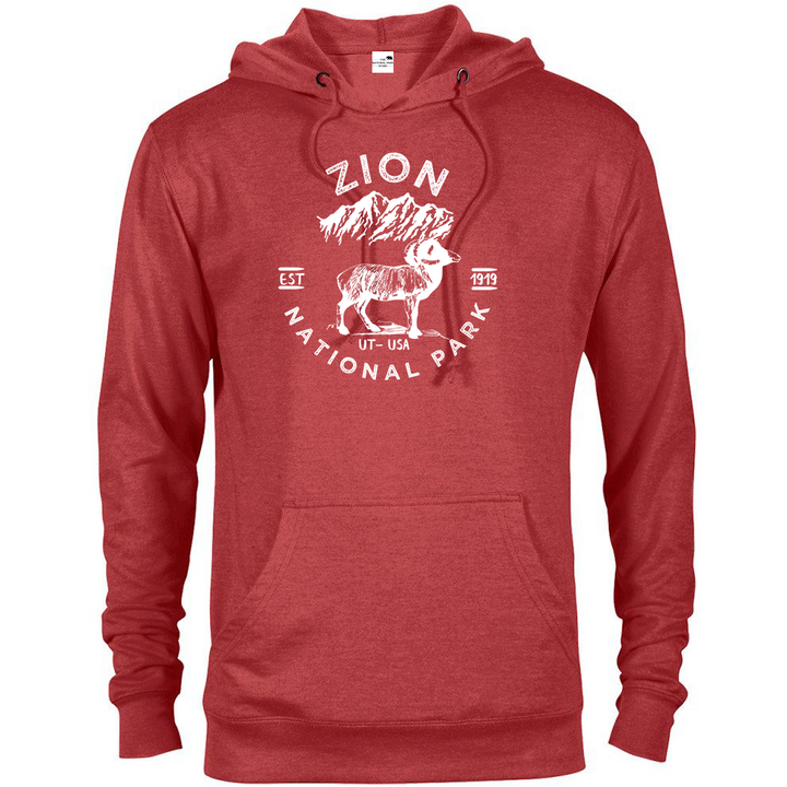 Zion National Park Unisex Hoodie - S / Red Heather - hoodie