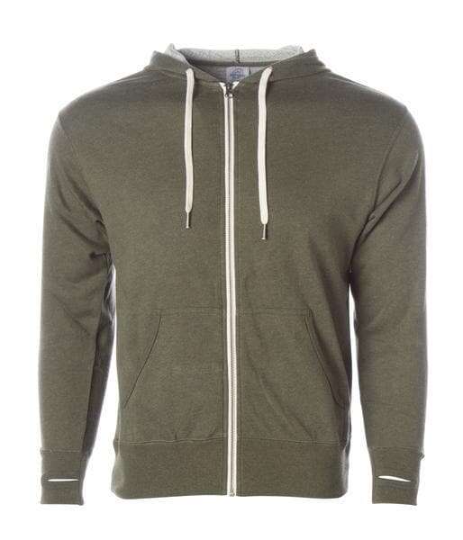 Zips: unleash custom apparel with toronto live screen printing zips - Olive Heather / XS - ZIPS