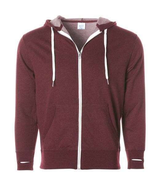 Zips: unleash custom apparel with toronto live screen printing zips - Burgundy Heather / XS - ZIPS