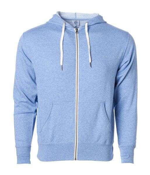 Zips: unleash custom apparel with toronto live screen printing zips - Sky Heather / XS - ZIPS
